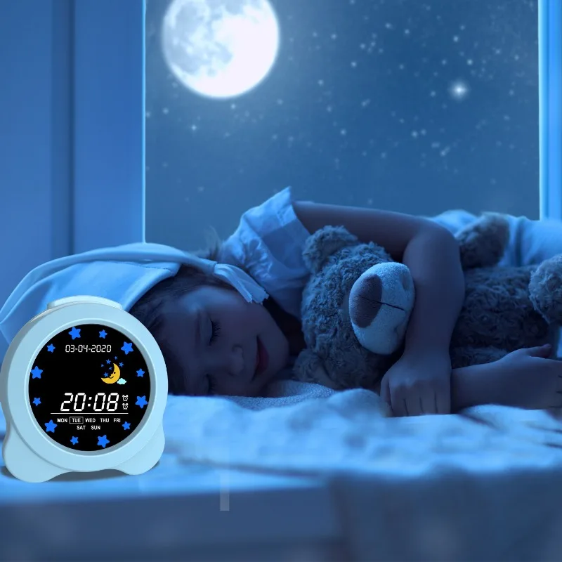 Children's Electronic Alarm Clock Decoraciones De Hogar Reloj De Pared Escritorio Reloj Despertador Будильник Говорящий