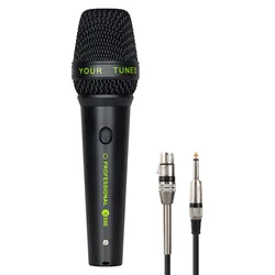 Professional C350 Wired Microphone Karaoke Stage Use Supercardioid Dynamic Vocal Microphone Metal Material Handheld Microphone