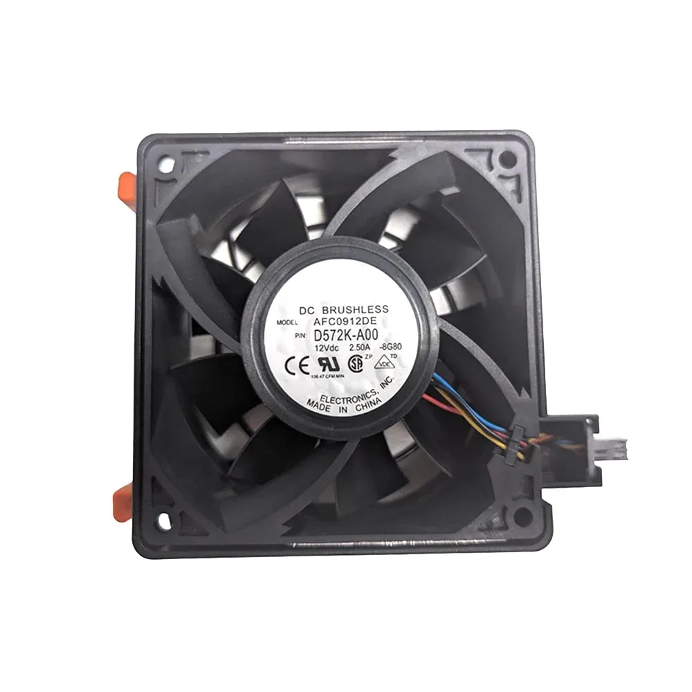 

Cooling Fan For DELL For PowerEdge T710 0R836J R836J AFC0912DE -BG80 0D572K D572K-A00 DC12V 2.50A