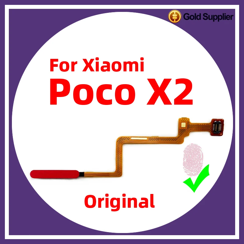 

Original For Xiaomi Poco X2 Fingerprint Sensor Scanner Touch ID Connect home button Flex Cable