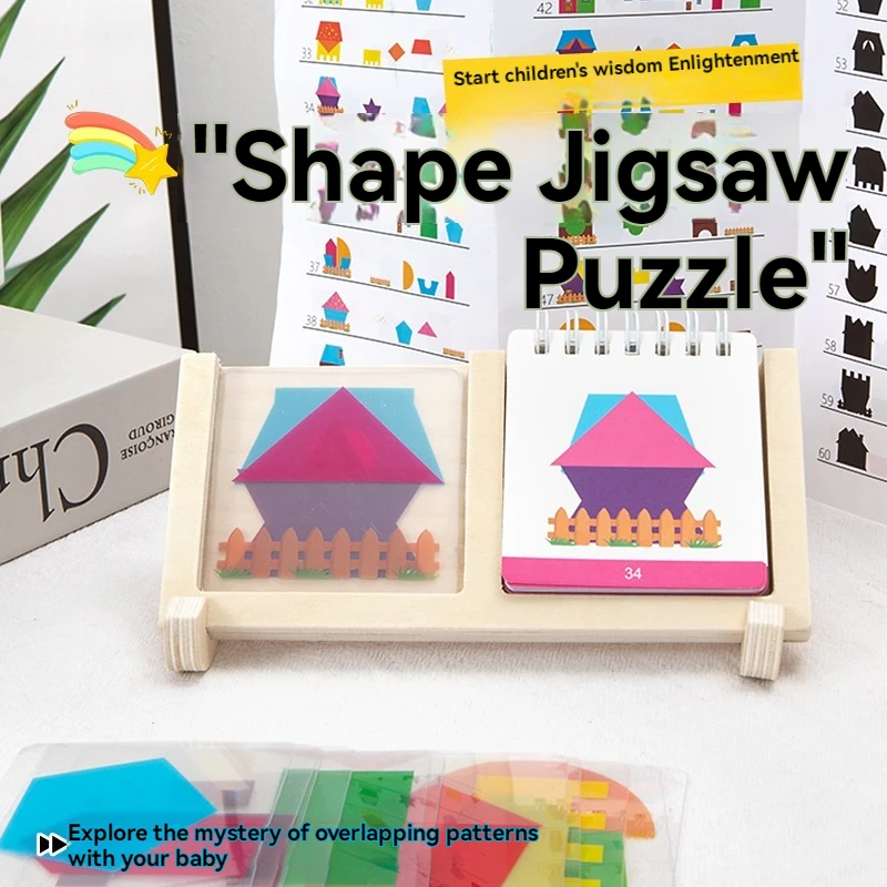 

Geometric House Designer Puzzle Model, Spatial Thinking & Logic Imagination Training Tool