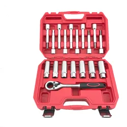 18 Pcs Shock Absorber Upper Tower Top Screw Disassembler Hexagon Socket Speceial Tools Ferramentas Automotiva Kit Herramientas