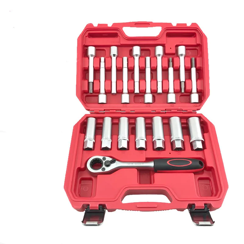 18 Pcs Shock Absorber Upper Tower Top Screw Disassembler Hexagon Socket Speceial Tools Ferramentas Automotiva Kit Herramientas