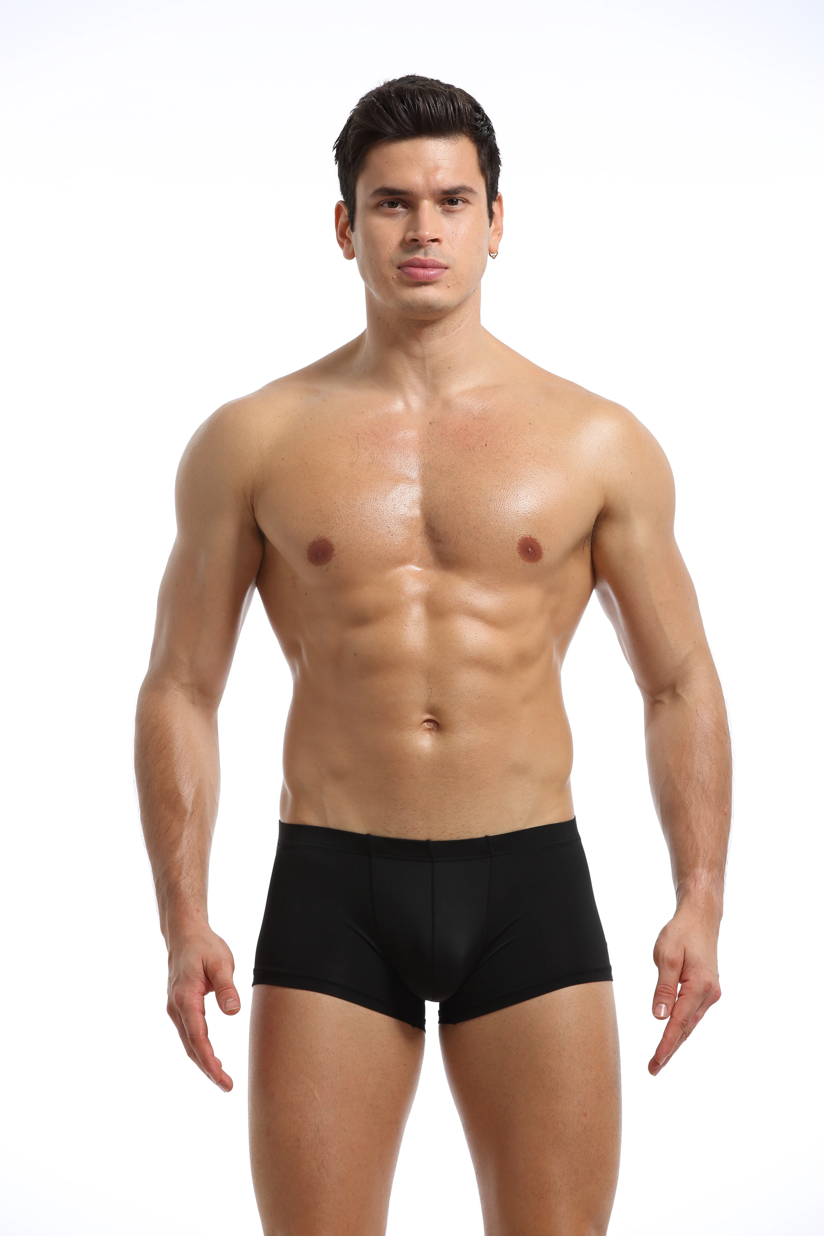 

Men's Ice Silk Boxers Breathable Panties Male Large Ultra Thin Boxer Shorts Sexy Underwear