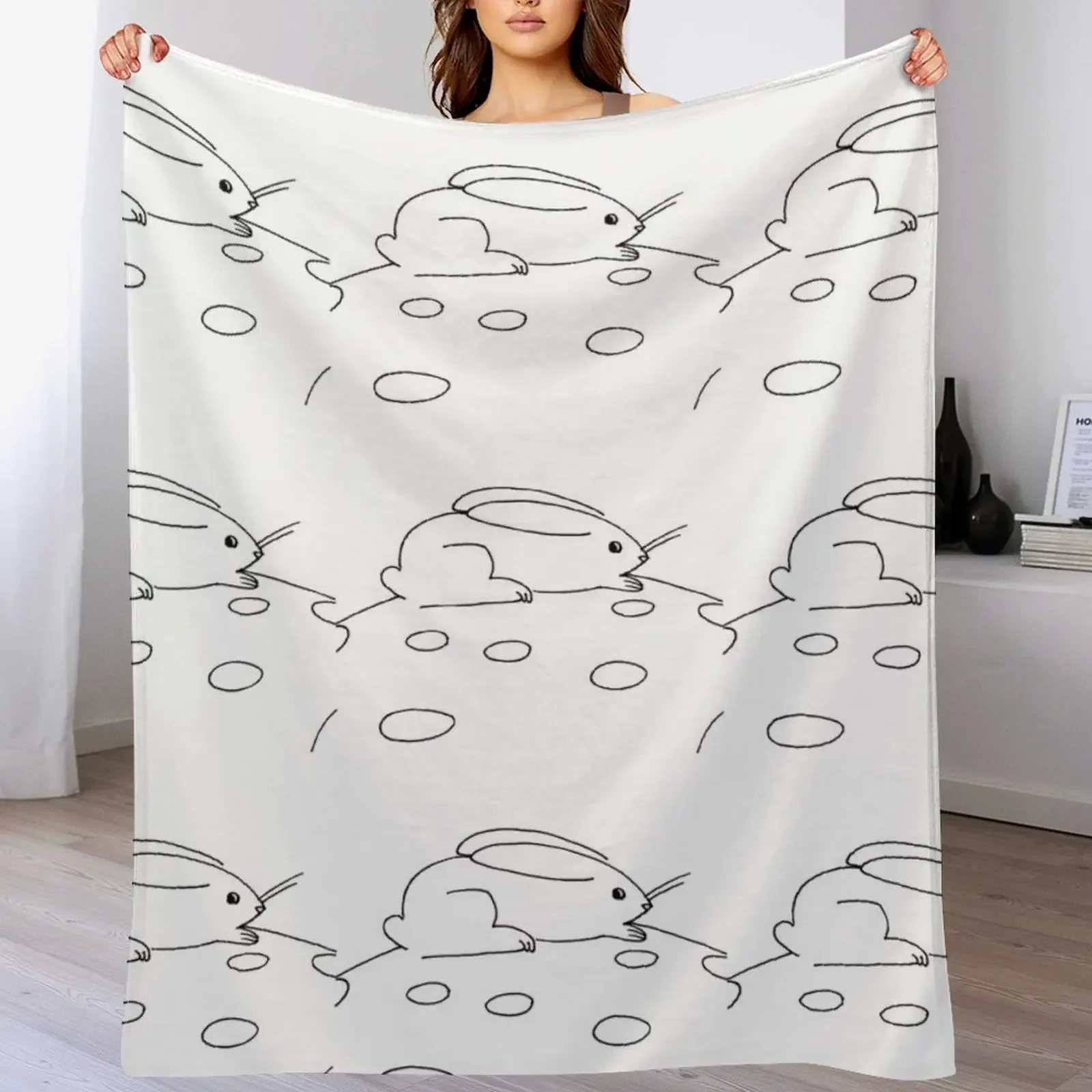 

Rocket Bunny Rabbit Throw Blanket for babies Tourist Decoratives warm for winter Blankets