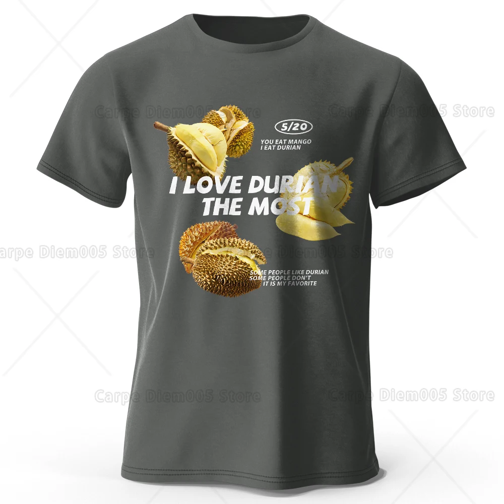 

Funny Durian Graphic T-shirt Inspired Summer Casual Wear for Men Women, Soft & Lightweight Fabric
