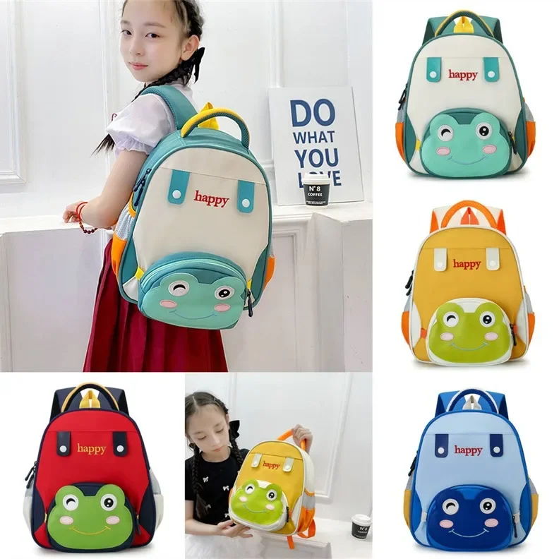 

Cartoon Lightweight Kindergarten Bookbags Toddler Animal Schoolbag Lunch Backpack for Kids Boys Girls Travel Bag Two Piece Set