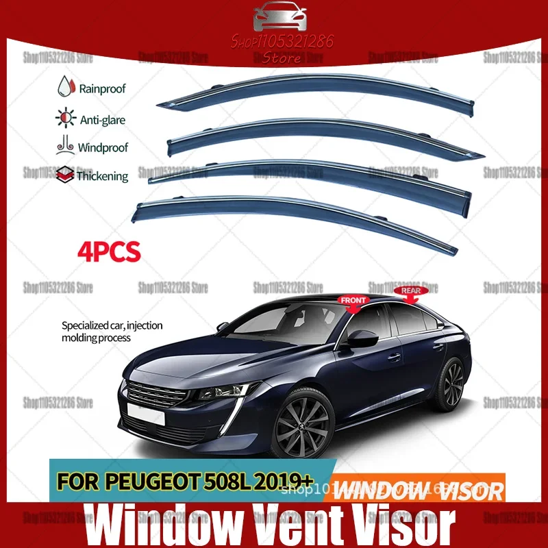 

Suitable for PEUGEOT 508 2010-2019 wind and rain window sun visor wind and rain cover thickened car window rain eyebrow