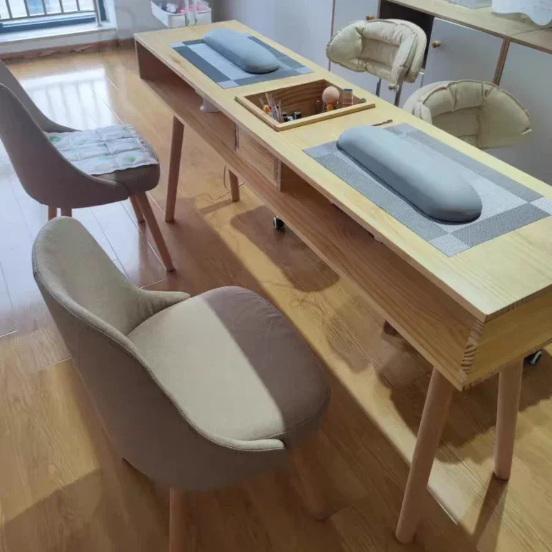 

Exquisite Living Room Manicure Table Reception Counter Women Manicure Table Office Designer Postazione Unghie Salon Furniture