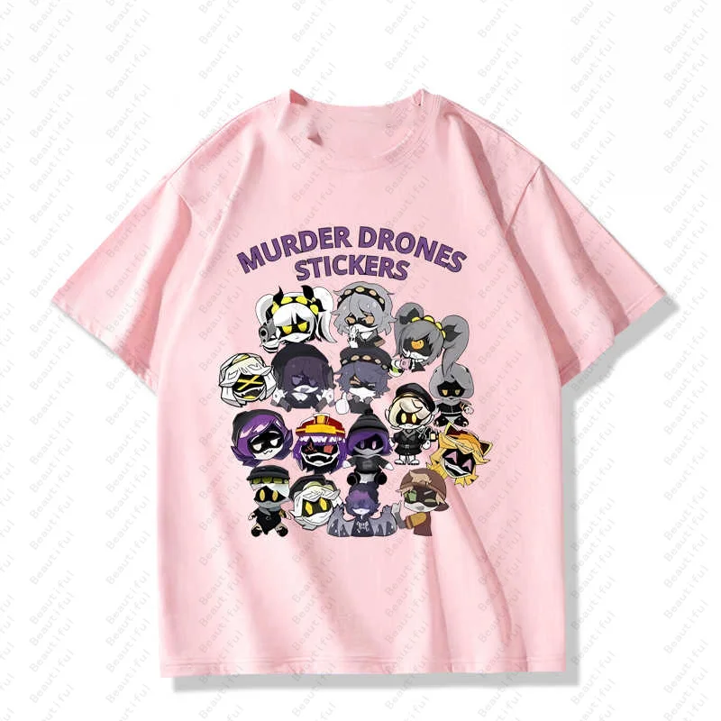 Summer Inorganic Killer Drones Animation The Same Cos Short-Sleeved T-Shirt Men And Women Cotton Half-Sleeved Causal T-Shirts