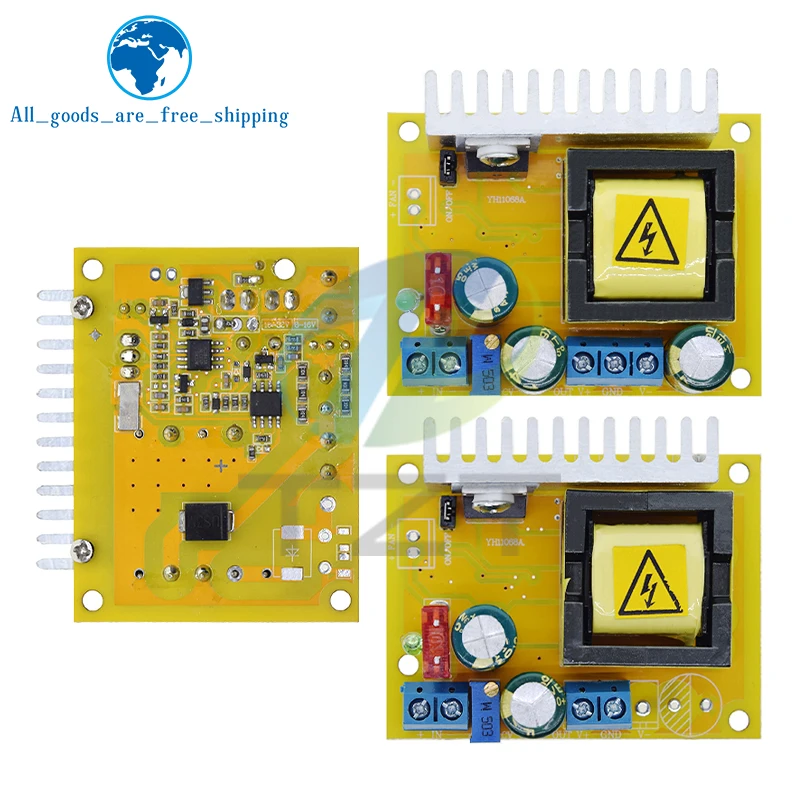 8-32V ~ 45-390V DC-DC 부스트 컨버터 스텝 업 전원 공급 장치 모듈 고전압 ZVS 커패시터 충전 보드