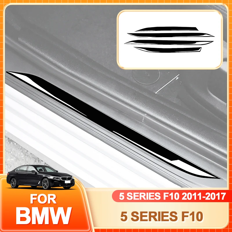 

Glasses Holder Hot Car Internal Door Sill Protector Strip Decoration Cover Trim Sticker Decal For BMW 5 Series F10 2011-2017