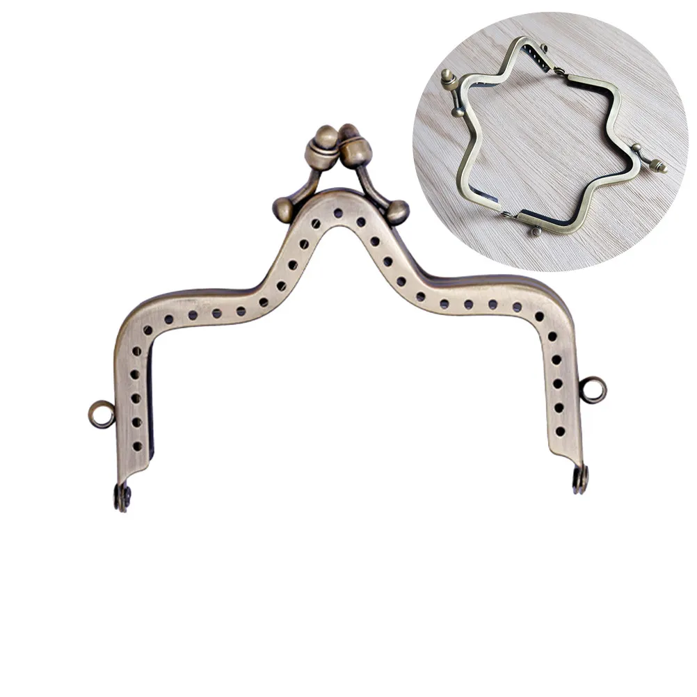 

10Cm Crown Snap Frame Retro Mountain Shape Metal Clasp for Coin Purse Bag DIY Craft Decorative Lock Closure Creative Design
