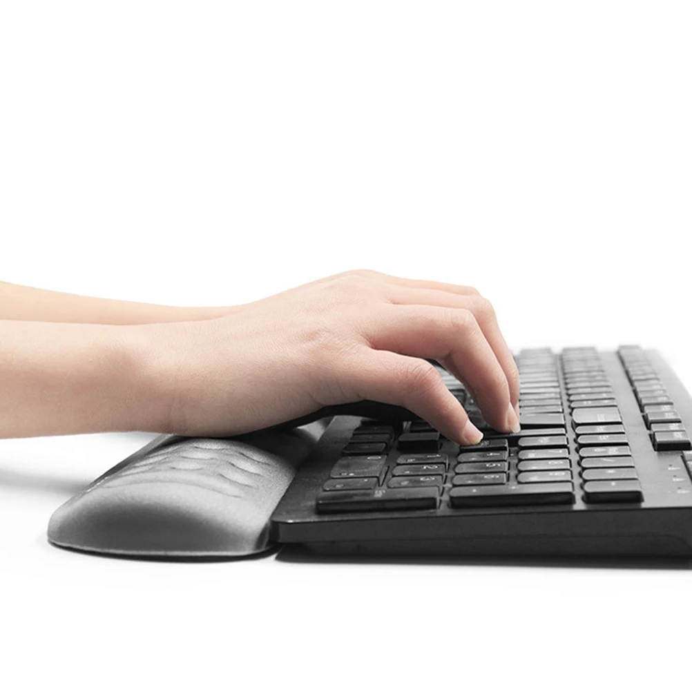 

1pc Keyboard Wrist Pad Office Cushion Skid-Proof Memory Foam Hand Rest For Mousepad Work Stress Relief Wrist