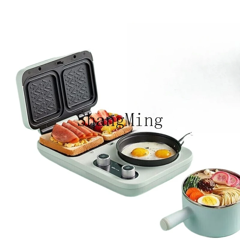 

ZYY light sandwich breakfast machine double plate timing multi-function four-in-one household small grill