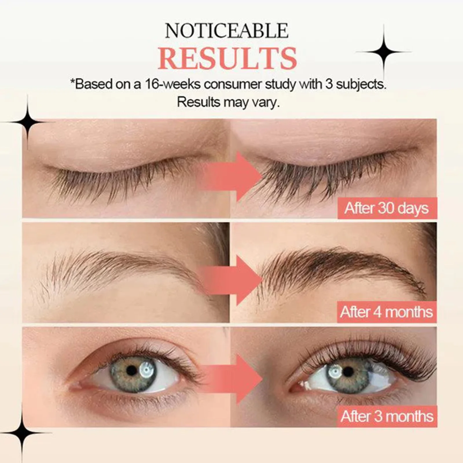 Fast Eyelash Growth Serum Natural Eyelashes Enhancer Longer Thicker Eyebrows Lift Essence Fuller Lashes Eye Care Korean Cosmetic
