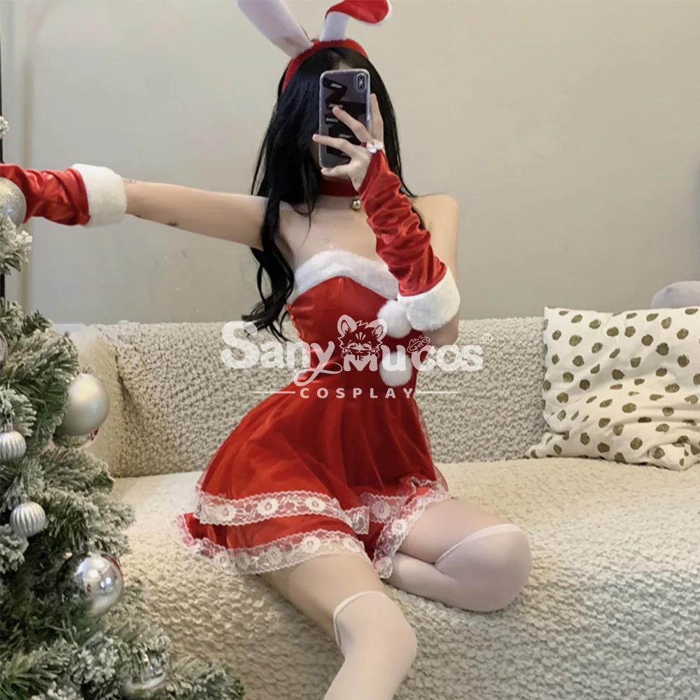 

IN STOCK SanyMuCos Bunny Girl Dress Cospaly Christmas CosplayBunny Girl Dress Dress Cospaly Outfit Comic-con Christmas\Santa Gif