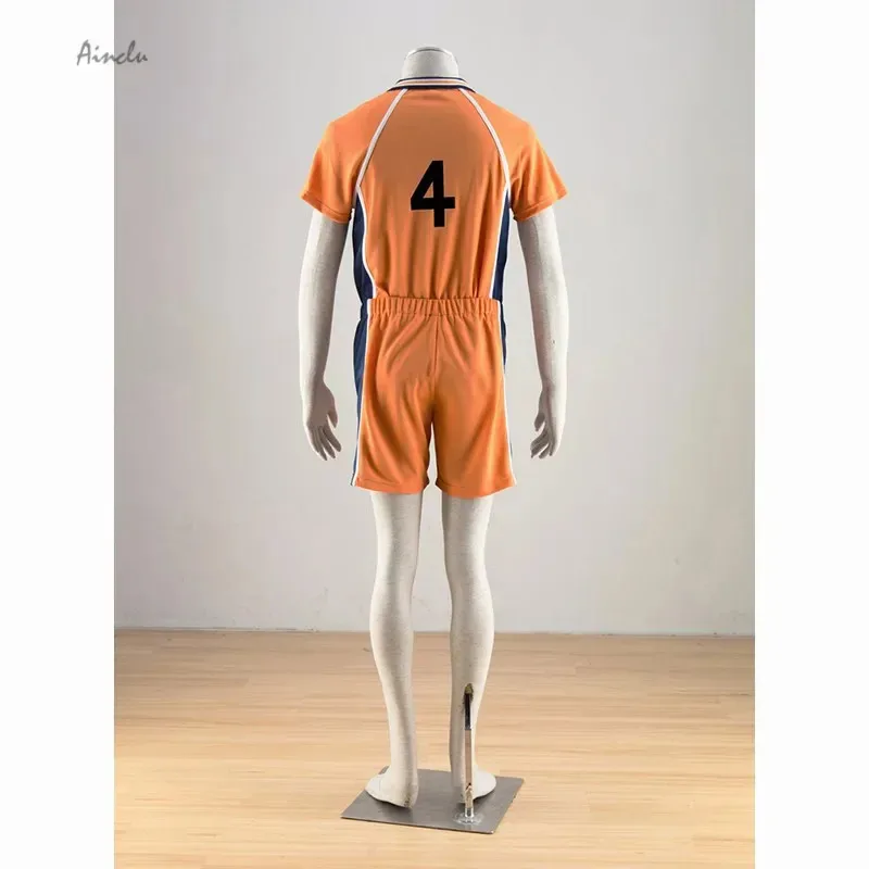 Ainclu 하이큐 니시노야 유우 카라스노 고등학교 팀 유니폼 번호 4 애니메이션 코스프레 의상 ir;l5