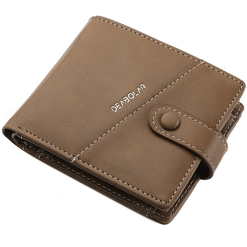 Men's Wallet Black/brown/coffee Business Card Holder Case Male Short Purse PU Leather Money Bag for Men Credit Card Wallet