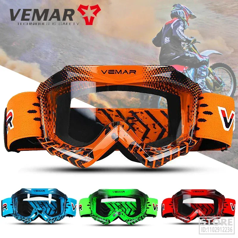 Lunettes de motocross professionnelles pour enfants, lunettes de moto anti-poussière pour enfants, MX, VTT tout-terrain, D343, casque de vélo pour enfant