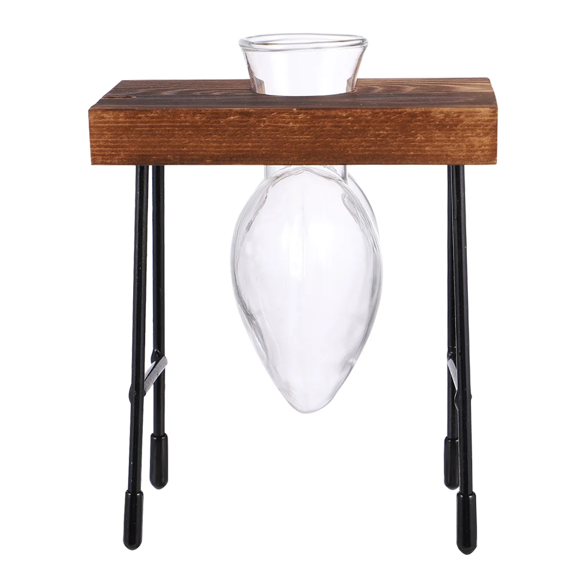 

Vase Hydroponic Green Flower Artistic Decorations Glass Creative Planter Coffee Holder Office