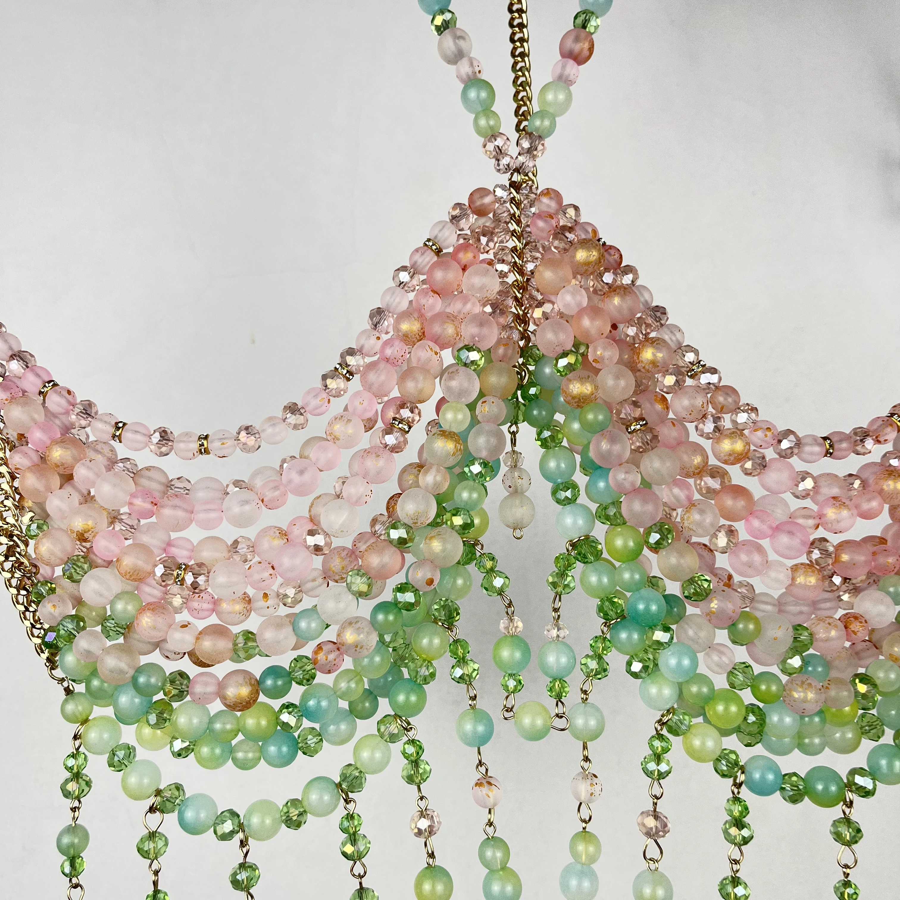 ใหม่โบฮีเมียนลูกปัด Body CHAIN Dopamine สาวร้อนชายหาดเทศกาลดนตรีอุปกรณ์เสริม Slimming และสร้อยคออเนกประสงค์