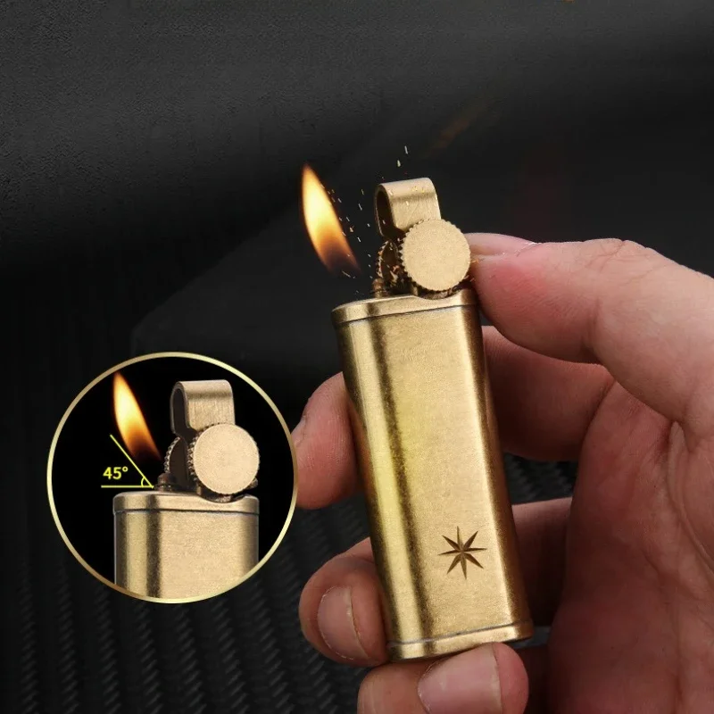 

Оригинальные латунные зажигалки HONEST для труб, кремневые наклонные огненные надувные газовые зажигалки высокого качества, аксессуары для курения, мужской подарок