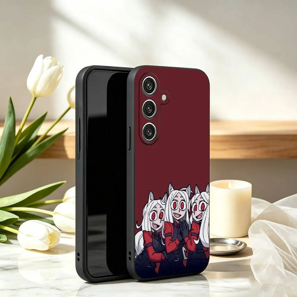 H-Helltaker Lovely Game Phone Case Black Silicone Soft For Samsung Galaxy A73,A72,A71,A70,A53,A52,A51