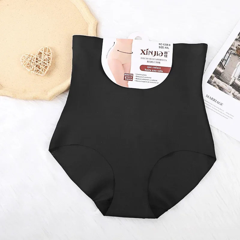 Women's Postpartum Shapewear High-waisted Seamless Ice Silk Belly Compression Pants Waist Breathable Women's Briefs Shapers