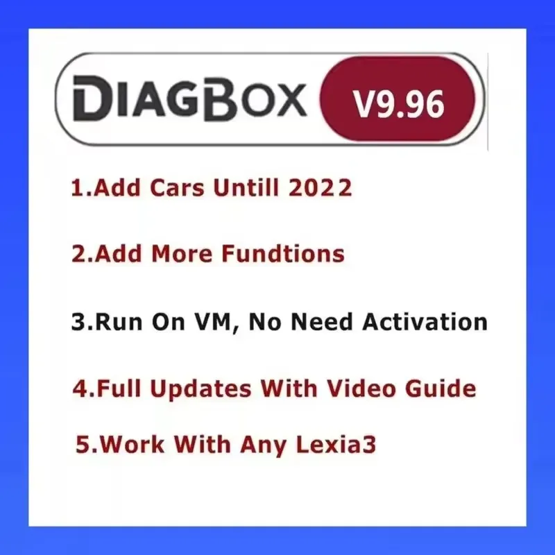 

Diagbox Lexia3 V9.91 v9.68 V7.83 PP2000 V48/V25 Program Newest Car Diagnostic Software Tool Lexia-3 For Citroen/Peugeot