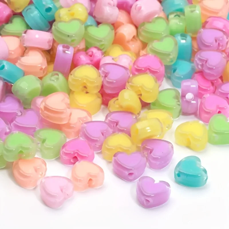 100 piezas de 8 mm, cuentas mixtas de varios colores, ideales para hacer pulseras para parejas y joyería DIY.