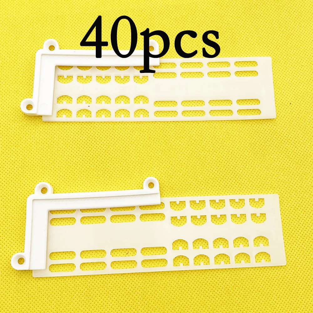 

40PCS Anti Queen Run Away Crate Anti Pollen Fall Beehive Beekeeping Door Nest Plastic 4.25mm 4.35mm For Italian Bee Supplies