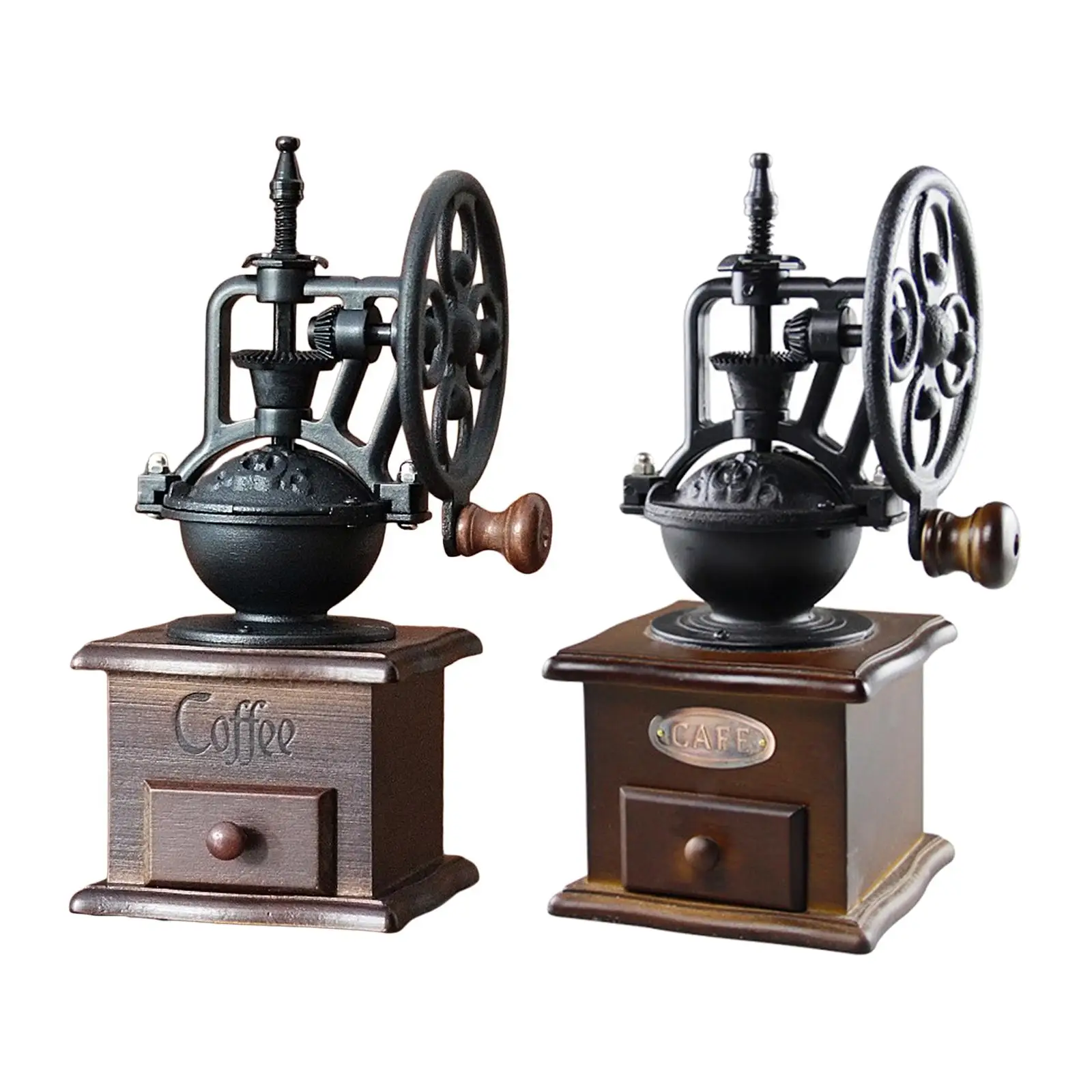 Classic Coffee Grinder Portable Antique Coffee Mill for Cafe Kitchen Office