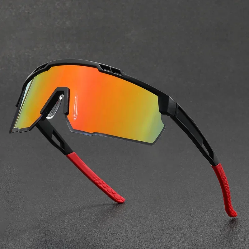 

New Sunglasses with Half Frame Cutting Men Y2K Hollow Design, Ultra Light Outdoor Sports Riding Women's Sunglasses, Windproof