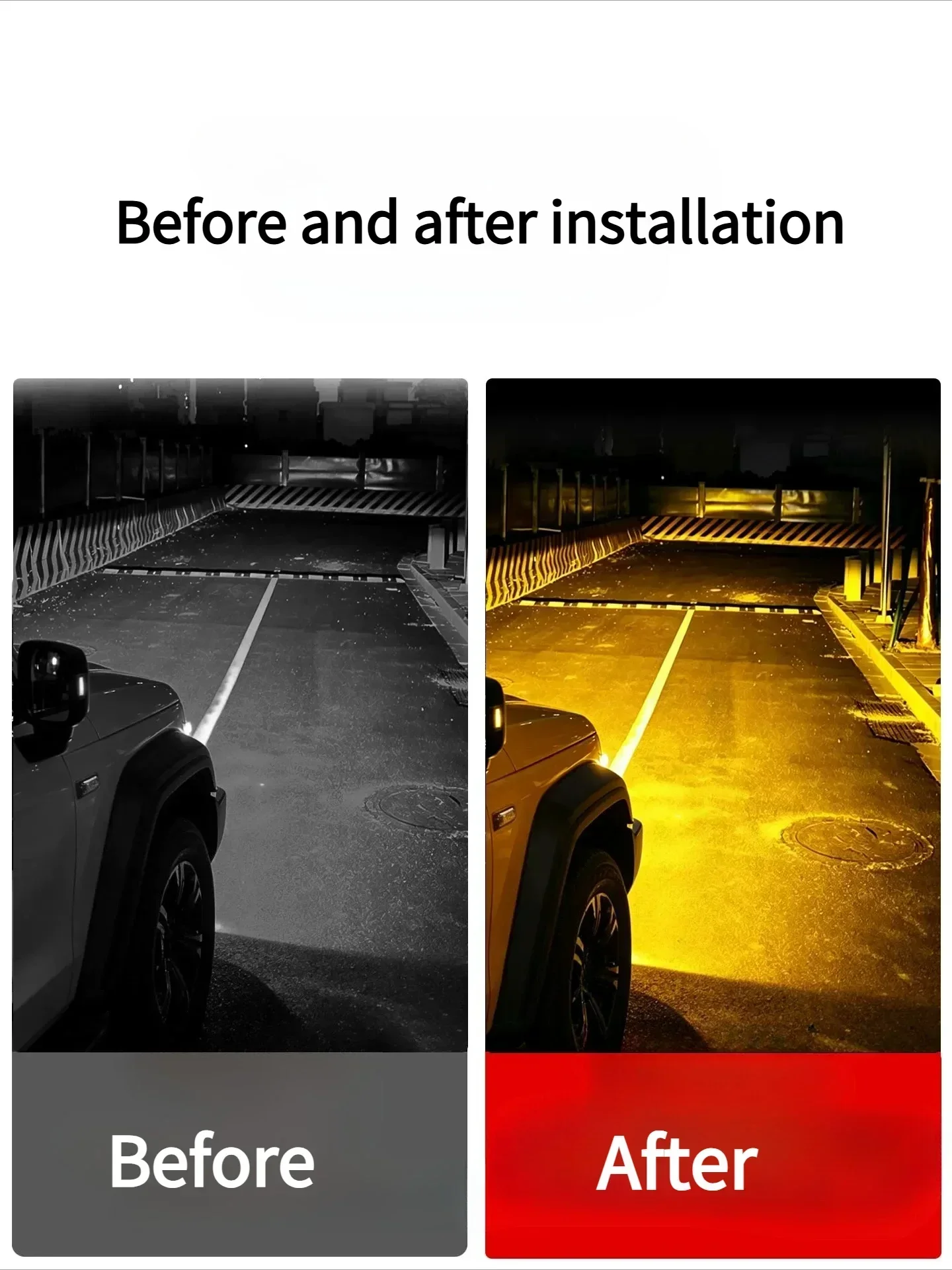 Car Golden Eye Fog Light Led High Brightness Front Fog Light Assembly For GWM Tank 300 2026 2021-2025 Modification Accessories detail image 3