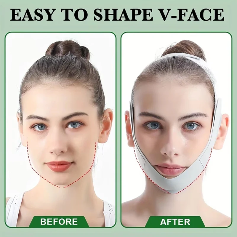 Reusable Face Slimming Bandage V Line Face Shaper Women Chin Cheek Lift Up Belt Facial Massage Strap Face Skin Care Beauty Tools