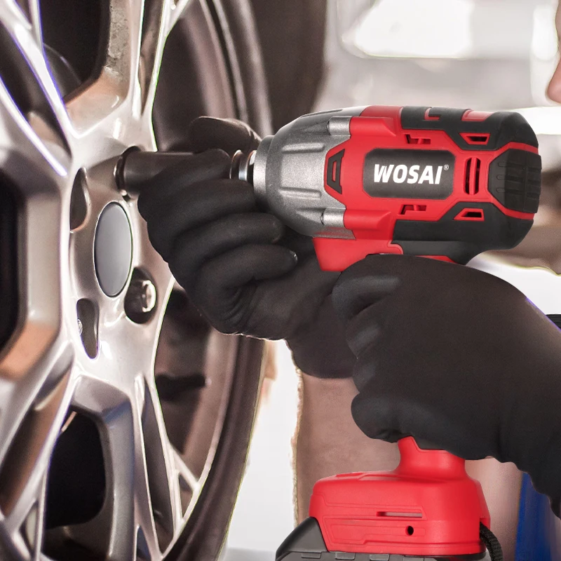 Wosai mt-シリーズ600N.m 20 12vブラシレス電動レンチソケットリチウムイオン電池コードレスインパクトレンチのための車のタイヤ電源ツール