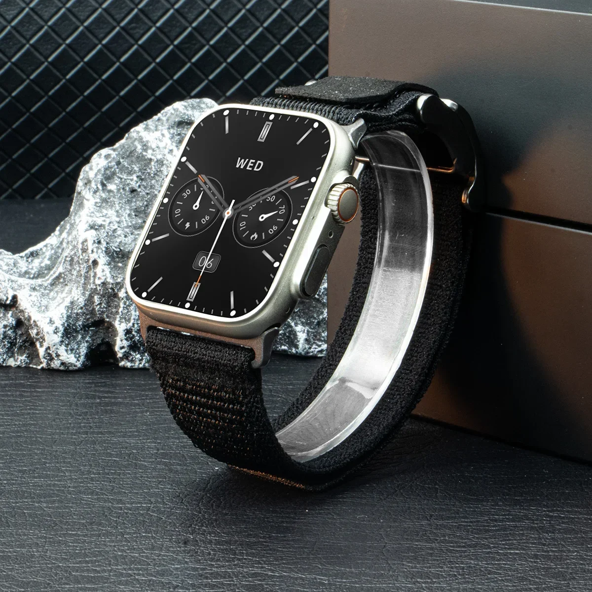 حزام نايلون مغناطيسي لساعة أبل الترا باند 49 ملم 44 ملم 45 ملم 42 ملم 46 ملم كوريا سوار رياضي iWatch Series 10 9 8 7 6 5 4 3 SE