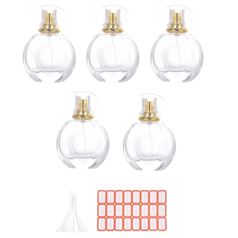 5Pcs 50ML Spray Bottle Small Cosmetic Atomizer Perfume Bottles Atomizing Spray Container Glass Spray Bottles For Travel