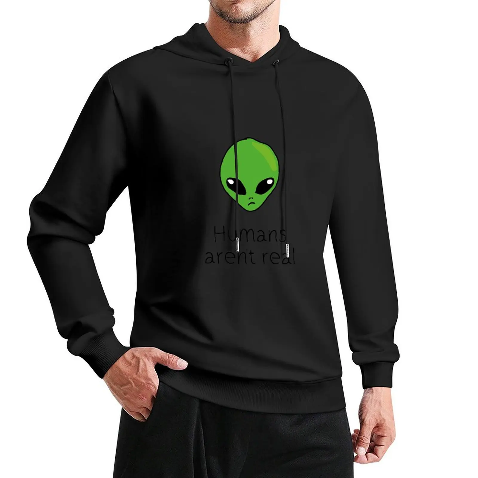 

Humans aren't real Pullover Hoodie anime clothing korean clothes new hoodies and sweatshirts