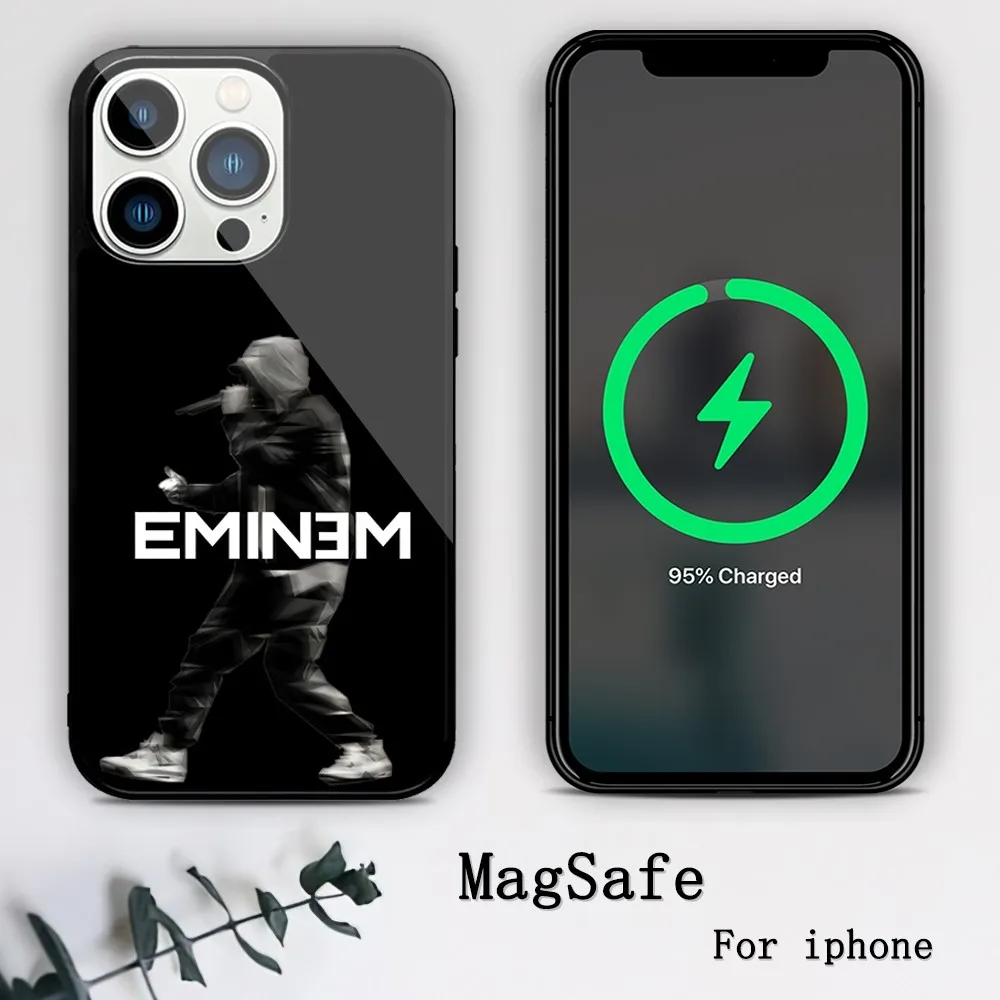 Singer Eminem The Death of Slim Shady Phone Case For iPhone 11 12 13 14 15 Mini Pro XS Max X S Plus XR Magnetic Attraction Shell