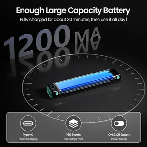 Phomemo M08F Printer Stensil Transfer Tato Nirkabel Mesin Printer Termal Transfer Tato Kompatibel dengan Smartphone & PC 10 printer pc penjualan terbaik - №