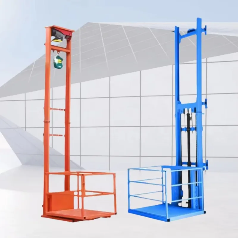 (Parts for Sale Only) High-speed Hydraulic Rail-guided Freight Lift / Vertical Cargo Elevator for Construction Use