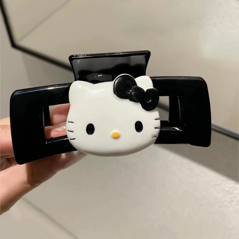 Kawaii hallo kitty haar klaue y2k cartoon klauen klemme hai clips niedliche kopf bedeckung für mädchen haar zubehör geschenke