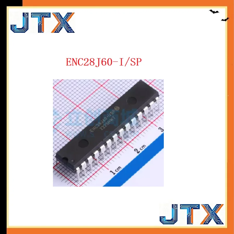1PCS/LOT ENC28J60-I/SP ENC28J60 Inline DIP-28