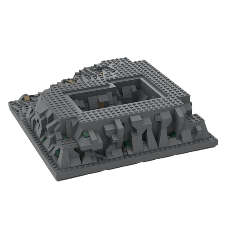 MOC Beroemde 3D Basis Technologie Bakstenen Verhoogde Grondplaat Kasteel Sets Met Rivier Creatieve Display Bouwstenen Model Kid Speelgoed Cadeau