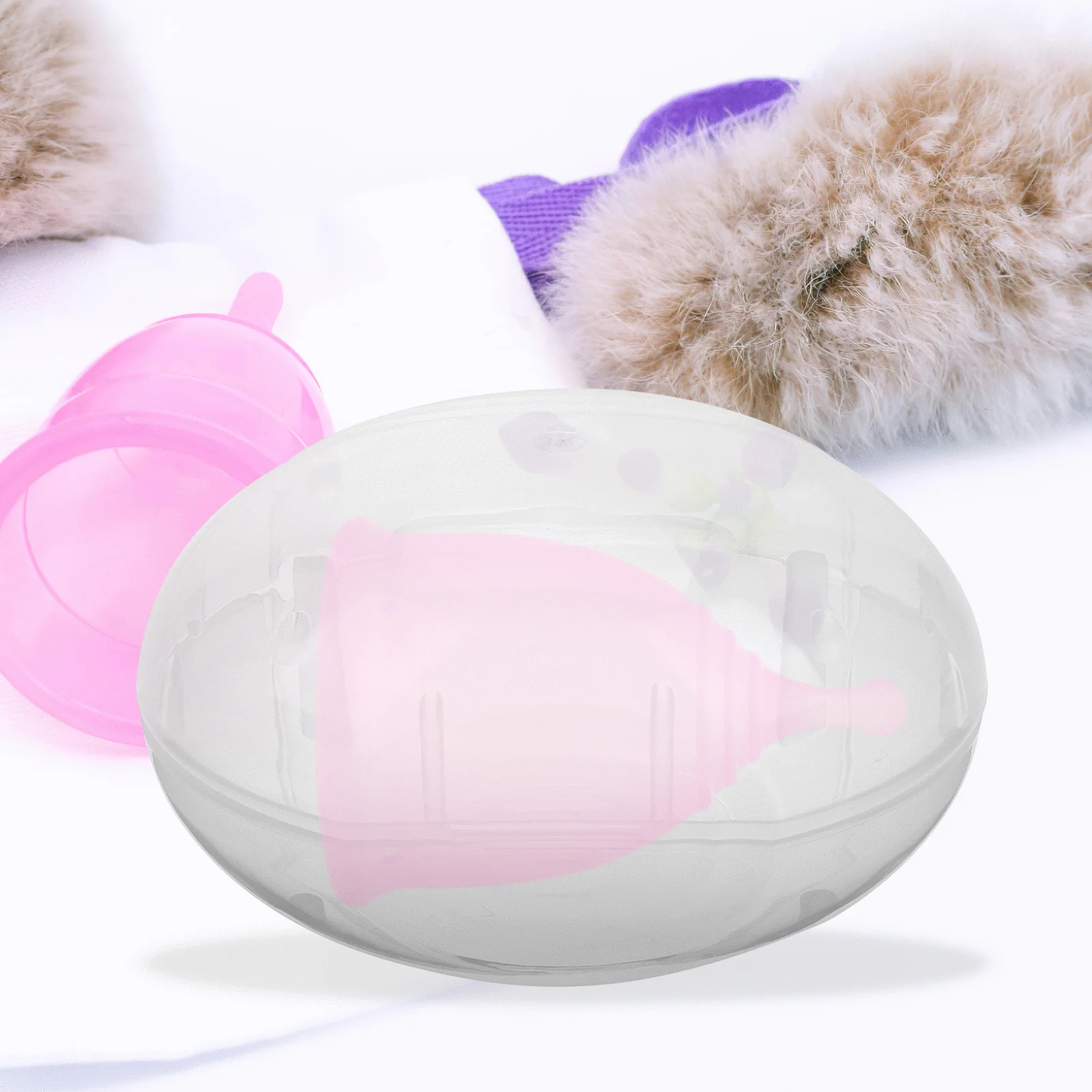 

2Pcs Menstrual Cups Storage Box High Temperature Resistant Lightweight Menstrual Cup Storage Case Portable Period Cup Organizer