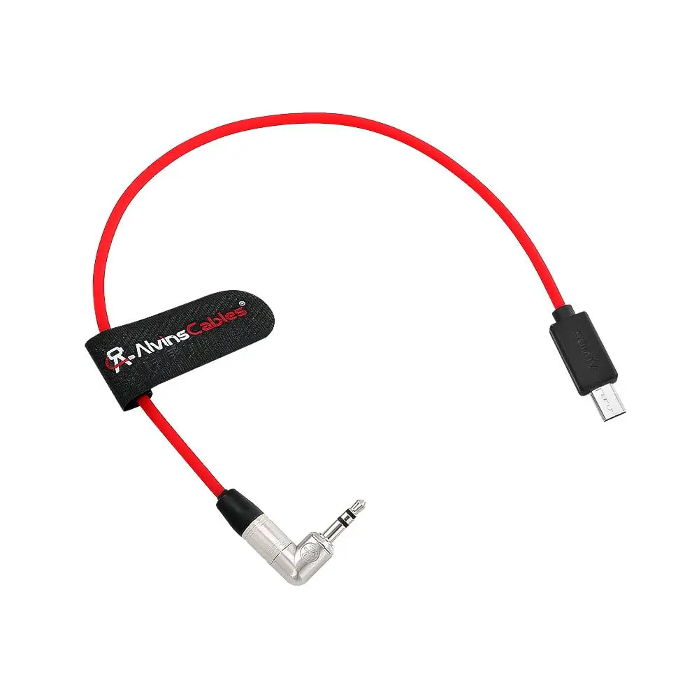 

Alvin's Cables Tentacle Timecode Cable for Sony FX3| FX30| A7S3| A1 Camera, Ultra-Soft 3.5mm TRS to Micro USB Timecode Cable