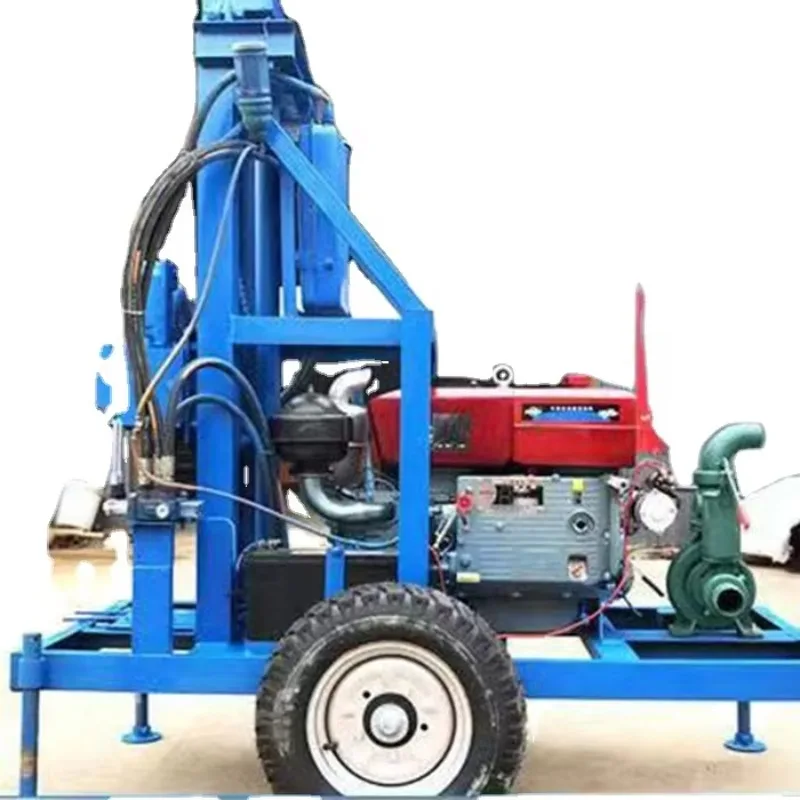 Compact Trailer Borehole Drilling Rig For Agricultural Boreholes With Simple Operator Controls Industrial Equipment Factory
