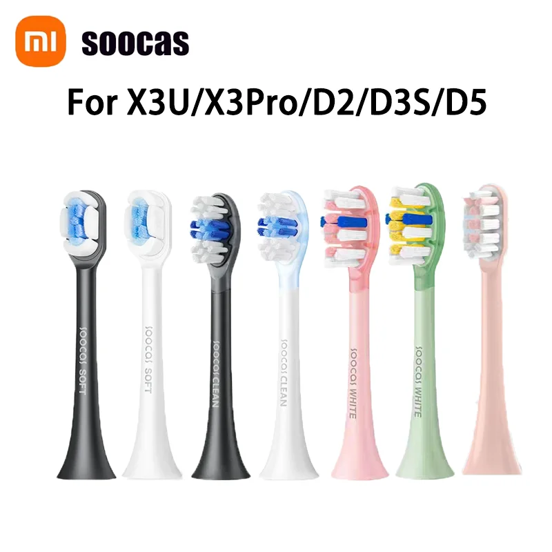 

Оригинальные сменные насадки для зубных щеток SOOCAS для электрических зубных щеток X3U/X3Pro/D2/D3S/D5Sonic, высококачественные форсунки